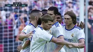 PES 2021 - FC Barcelona vs Real Madrid | LaLiga 2021/22 l Highlights HD