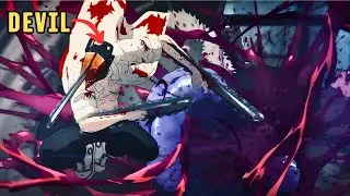 After he's betrayed, Denji merges with Pochita, gains chainsaw powers, and fights for his dreams