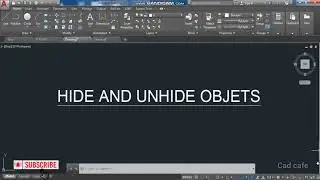 Autocad tutorial tools: Hide and Unhide