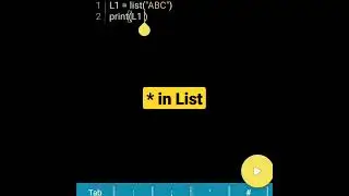 Asterisk in Python List | python tutorial 