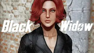 Fallout 4 - BLACK WIDOW suit - Black Widow Preset - New Armor mod - PC - By Newermind43 & navy5465