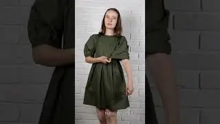 Хлопковое мини-платье в болотном цвете на лето с AliExpress + видео с примеркой