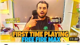 MY FIRST GAMEPLAY IN FREE FIRE MAX NOOB GAMPLAY !!