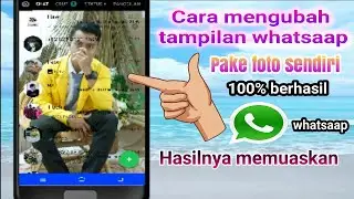 cara mengganti background whatsApp dengan foto sendiri 2020 (walpaper whatsApp)