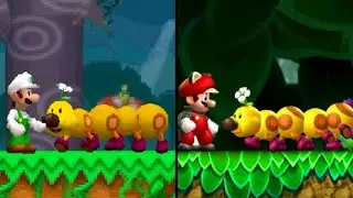Evolution of Wiggler Levels in New Super Mario (2006-2022)