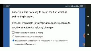 Assertion and reason type questions, RGUKTCET PREPARATION.