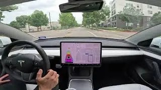 First Drive & Recording with Tesla Enhanced Autopilot in Austin | Commentary | Version 2023.6.9