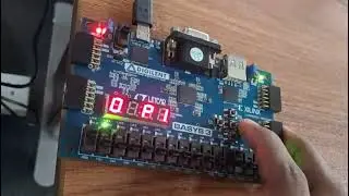 4 - bit Nano Processor implementation in BASYS3 FPGA Board