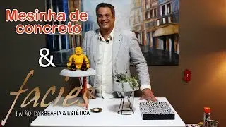 Por Dentro Decor - Mesinha de concreto e premiação Salão Facies