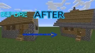 MINECRAFT TUTORIAL: Remodeling a Village Large House-Amazing Outcome!!!