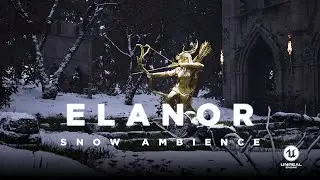 Snow Ambience | Celtic Forest | Relaxing Background Noise | 4K
