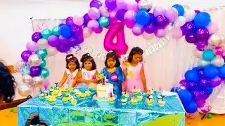 Anu sri’s 4th birthday party #kids #kidsfun #kidsvideo