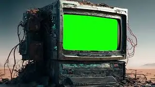 OLD TV ZOOM 02 GREEN SCREEN