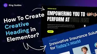How to Create Creative Title Using Elementor Addons in WordPress - King Addons for Elementor