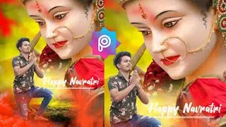 Navratri Photo Editing | PicsArt Se Navratri Photo Kaise Edit Kre | Abhishek Edit | #shorts #short