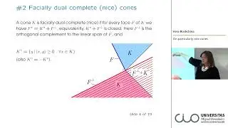 Seminario CIO. Prof. Vera Roshchina, UNSW Sydney (Australia): On particularly nice cones.