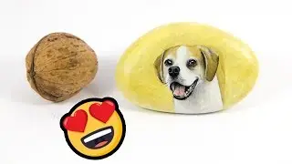Artist Paint Miniature Pet Portraits On Stones Which Touch My Heart Every Single Time