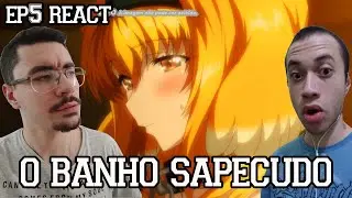 O BANHO SAPECUDO - Isekai Meikyuu de Harem wo Episódio 5 REACT