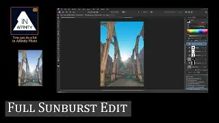 Full Edit: Sunburst over Ruined Church