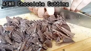 ASMR Chocolate Cutting | ASMR Sounds | Sound of Solid Chocolate Cut | Samia's Kitchen