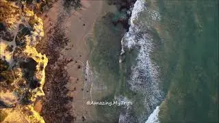 Olhos de Água - Algarve, Portugal drone view