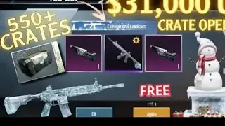 $31,000 UC Crate Opening for Legendary m416 Glacier Skin | M416 Glaciar Upgrade | Pubg Mobile | BGMI