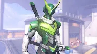 The Legendary Green Power Ranger! | Overwatch Sentai Genji Anniversary Event Skin