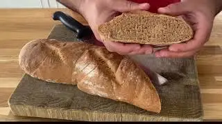 לחם מחיטה מלאה בתנורхлеб из цельнозерновой муки в духовке