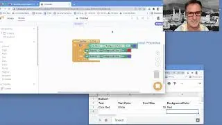 Thunkable 3.2. If-Conditions: Click a button to toggle color between blue and red