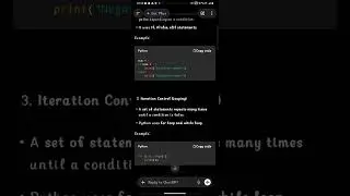 Flow of control in python 