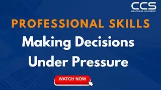 Professional Skills: How to Make Decisions Under Pressure