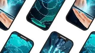 Loopable Background with Pictures on Phone Graphics | MoGRT Template for Premiere Pro
