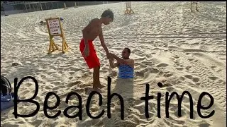 Beach 🏖 time fun with the kids at Long Branch Beach New Jersey