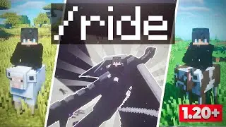✅ How to RIDE Any Mob in Minecraft 1.20 & 1.20.1 😄 All mobs: Ender Dragon [Java/Bedrock⚠️]