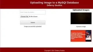 Uploading and Retrieving Images from MySQL Database using PHP