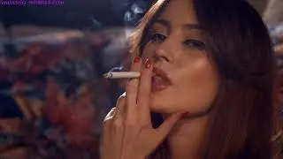 anna zapala smoking beauty