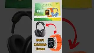 Ultra Combo with headphones 🎧#shorts #smartwatch #asmr