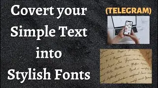 How to Convert simple Text into STYLISH FONTS? | SHIKARI | 