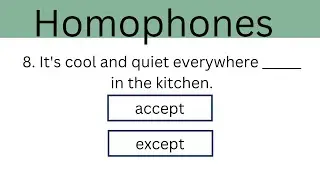 HOMOPHONES QUIZ | Can you score 12/12 ?