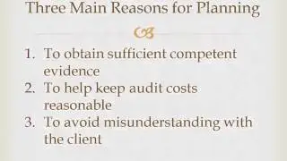 Three Main Reasons for Planning