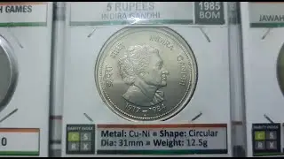 61 types of Commemorative 5 Rupees coin - Republic India