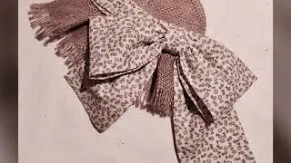Подушка с аппликацией в стиле loft