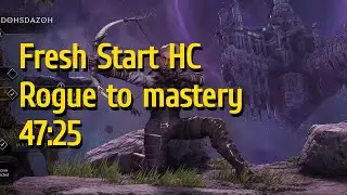 Last Epoch HC Rogue unlocking mastery in 47:25 (French commentary, part 1)