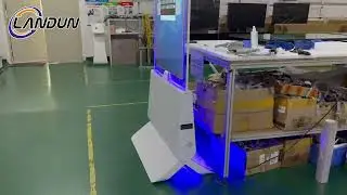55 Inch Floor Standing Transparent Double Sided Screen