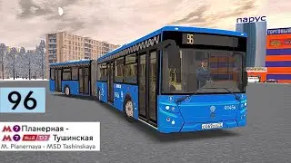 Omsi 2 Северо-Запад Москвы, Маршрут 96, обратно + информатор