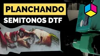 ⏳ DTF - Planchado de Semitonos DTF grandes usando una prensa de calor / plancha pequeña