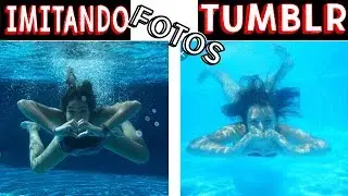 IMITANDO FOTOS TUMBLR NA PISCINA 2 - Muita Diversão
