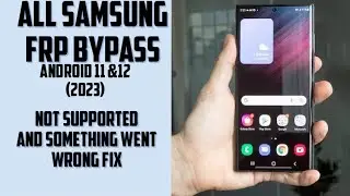Samsung frp bypass (android 11 & 12) (2023)