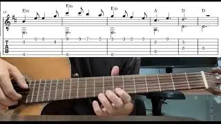 Doraemon no Uta - Easy Fingerstyle Guitar Playthrough Tutorial Lesson With Tabs