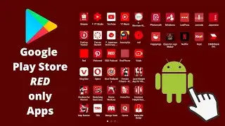 RED ONLY - Google Play Store Android Apps